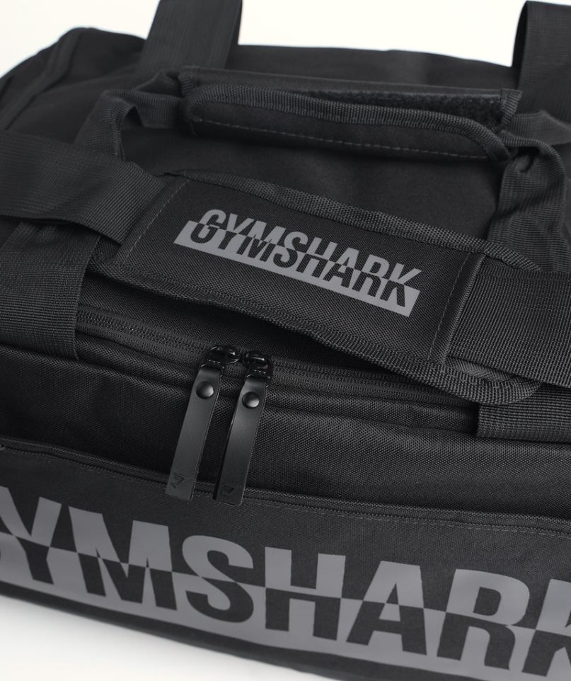 Gymshark Bold Gym Sports Bag Black | NZ 3RCTBP